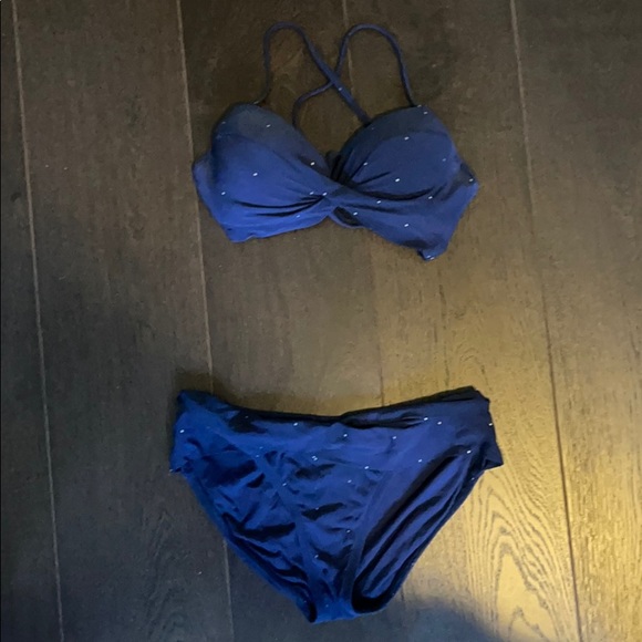 Other - Navy Blue Polka Dot Bikini